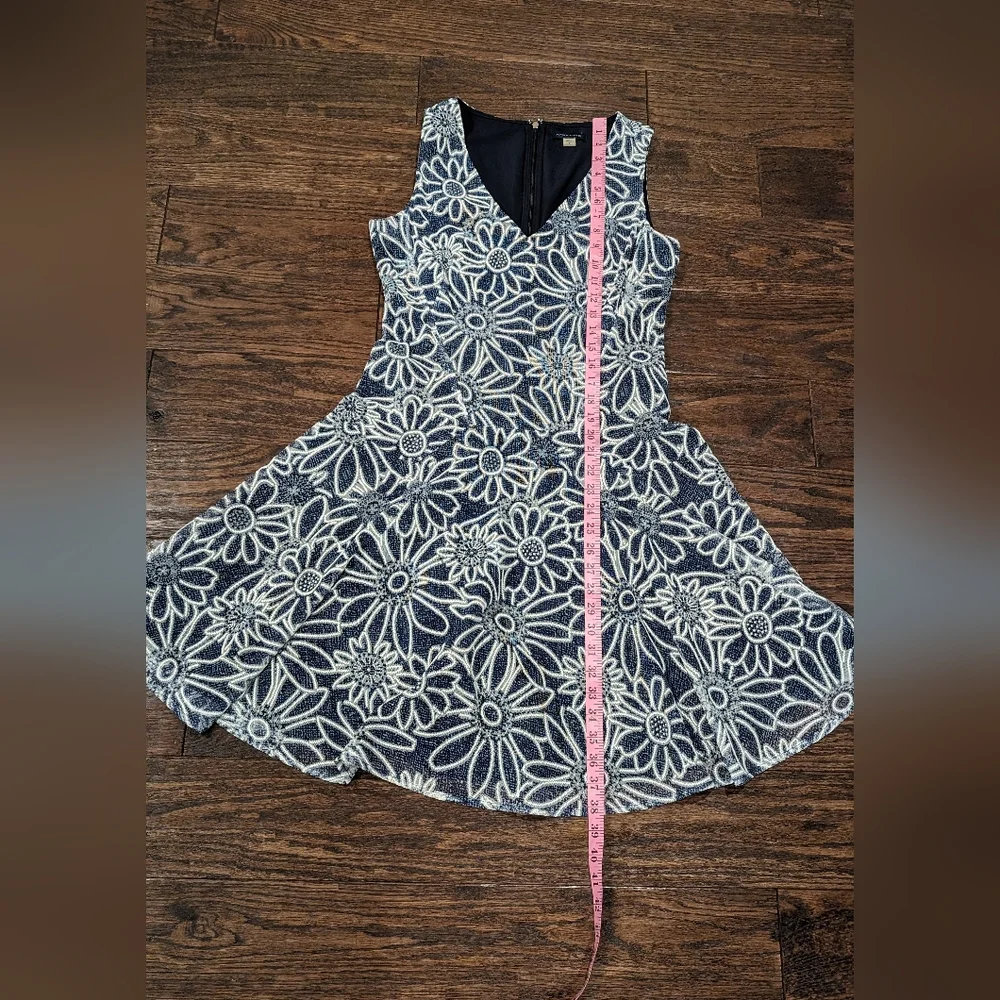 Tommy Hilfiger Fit And Flare Sleeveless Dress Daisy Print Midi - Picture 7 of 9